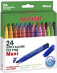 Alpino Carioca lavabila, 24 culori/cutie, ALPINO Maxi (MS-AR000007N)
