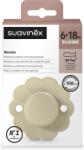 Suavinex Suzeta fiziologica din silicon Wonder, 6-18 luni, crem, 1 bucata, Suavinex