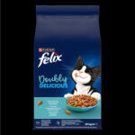 FELIX Doubly Delicious lazac és óceáni hal keverékével, céklával száraz macskaeledel 10kg macskaeledel