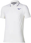 Mizuno Tennis Short Sleeve Polo White Férfipóló L