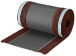  Standard szövetes taréjelem - 300 mm - 5fm/tek - barna 421-STROB (421-STROB)