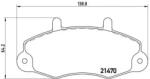 BREMBO fékbetét készlet, tárcsafék P24 049