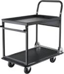 VEVOR Összecsukható platós kocsi, teherbírás 317, 51 kg, 2 szintes, 730 × 470 × 820 mm