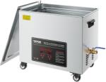 Vevor Ultrahangos tisztító 50L, rozsdamentes acél, 840W, digitális kijelző, kerekek