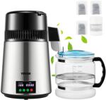 Vevor Vízlelő 4L, 1L/h, időzítővel és hőmérsékletkijelzővel, ezüst