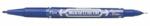 Zebra Marker permanent, 0, 5/1, 0 mm, față-verso, ZEBRA "Mckie Extra Fine", albastru