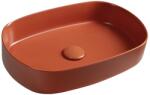 ISVEA Isvea, INFINITY OVAL kerámia mosdó pultra szerelhető, 55x36cm, terrakotta, 10NF65055-2U (10NF65055-2U)