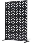 VEVOR 119 cm × 183 cm-es, 5 részes, szabadon álló, fekete acél válaszfal