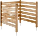 Vevor 3 paneles kerítésrács, 90×90 cm, fémcsapokkal lécelve