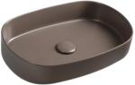 ISVEA Isvea, INFINITY OVAL kerámia mosdó, pultra szerelhető, 55x36cm, bézs, 10NF65055-2H (10NF65055-2H)