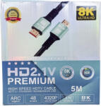 Econ HDMI kábel 2.1V PREMIUM 8K 5m E-527