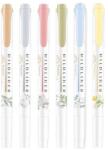 Zebra Evidențiator, set, 1, 4/4 mm, față-verso, ZEBRA „Mildliner Scented Fragrance, 6 culori diferite, 5 buc
