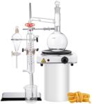Vevor Olajdesztillációs készlet 500 ml 3, 3 boros 1000 W 24/40 csatlakozás 33 db