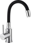 INVENA Invena, BATERIA UMYWALKOWA SILVA Z RUCHOMĄ WYLEWKĄ, CHROME/CZARNA, INV-BU-86-008-L (INV-BU-86-008-L)