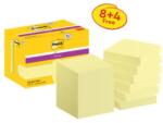 Post-it Notițe autoadezive Post-it puternice, 47, 6 mm x 47, 6 mm, 90 de coli per notiță, Canary, 12 notițe per pachet