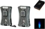 WinJet Premium szúrólángos szivargyújtó beépített szivarfúróval - szürke és fekete (A-310044)