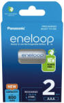 Panasonic eneloop 800mAh HR03 BK-4MCDE/2CP EKO NiMh mikro akkumulátor AAA újratölthető elem (Panasonic-eneloop-HR03-2CP-EKO-800)