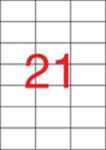 APLI Etikett, univerzális, 70x42, 4 mm, APLI, 10500 etikett/csomag (01779) - csillag