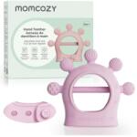 Momcozy Jucarie dentitie din silicon Momcozy Pink (MOM-BY003-PK00NB-A)