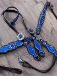  Cayuse Blue set 001 kantár és szügyelő szett