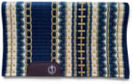  Cayuse Navy Creme sötétkék-krém western show blanket (bemutató alátét) 86x106 cm