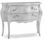Settimo Comoda Castello bombata din lemn, 2 sertare, 100 x H 85 cm, stil clasic italian (EU474) Comoda