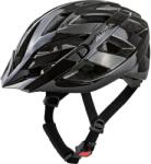 Alpina PANOMA Classic kerékpáros sisak fekete fényes 56-59 cm fejkerület LED fénnyel túrázáshoz felnőtteknek