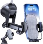 Miracase autós telefontartó erős tapadókoronggal, 360°-ban forgatható, műszerfal/szélvédő