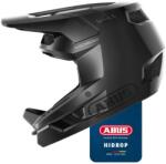 ABUS HiDrop Downhill Fullface Kerékpáros Sisak MTB Enduro Bikepark ABS Külső Héj Fekete L-es Méret Felnőtt és Ifjúsági