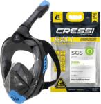 CRESSI Bali teljes arcú snorkel maszk felnőtteknek, S/M méret, CO2-biztos, kamera tartóval, szilikon búvármaszk