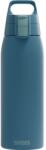 SIGG Shield ONE Blue Puya rozsdamentes acél ivópalack - 1L, szénsavas italokhoz, szivárgásmentes, BPA-mentes, kék