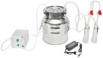 Breckner Germany Aparat de muls 60W, 220V cu 1 post si bidon de inox 14L pentru capre si oi (DISGM17)