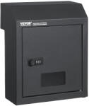 VEVOR Ajtóba építhető postaláda számzárral 305x155x360 mm sötétszürke