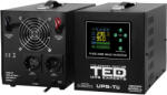 TED Electric UPS cu runtime extins TED Electric, 2000VA, 1200W, sinusoidala pura, AVR, acumulator extern 12V LiFePO4 sau plumb-acid, 2 prize Schuko, TED006950 (A0116800)