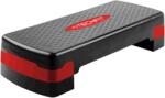 TECHFIT Stepper aerobic Techfit cu 2 trepte, util pentru antrenament fitness, reglabil pe inaltime, negru/rosu (TC97301R)