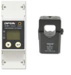 Breckner Germany Kit releu putere DFUN DFPM91 smart meter monofazic 220V/50Hz, 63A cu siguranta digitala 200A/5A, 24 mm (DISHN92)
