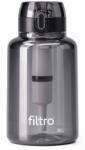 FILTRO Recipient FILTRO TRITAN PURE 1000 CB, filtru cu carbune activat, capacitate 1000 ml, material tritan BPA Free, finisaj negru (FL2738-TRITAN1000CB-BLACK)