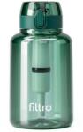 FILTRO Recipient din tritan FILTRO TRITAN PURE 1000 CB, filtru cu carbune activat, capacitate 1000 ml, BPA Free, culoare verde, spalare manuala (FL2737-TRITAN1000CB-GREEN)
