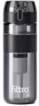 FILTRO Recipient FILTRO TRITAN PURE 500 CB, material tritan BPA Free, filtru cu carbune activat, capacitate 500 ml, culoare neagra (FL2736-TRITAN500CB-BLACK)