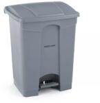 Amerbox Pedálos hulladékgyűjtő, AmerBox, 87 l, világosszürke, 500x410x(H)815 mm