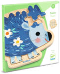 DJECO Sündisznó fa puzzle - Fa formapuzzle 9 db - Puzzlo Kipic - DJ01822