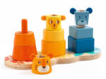 DJECO Többoldalas toronyépítő - Bébijáték - Multi Stack - DJ06290
