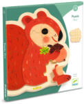DJECO Mókus fa puzzle - Fa formapuzzle 16 db - Puzzlo Nut - DJ01824
