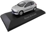 Magazine Models Macheta auto Peugeot 206 1999 scara 1: 43 argintiu (JPT)