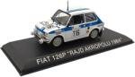  Macheta auto Fiat 126p Rajd Akropolu 1984 scara 1: 43 alb si albastru (JPT)