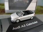 Magazine Models Macheta auto Audi A3 Cabriolet 2008 scara 1: 87 argintiu ambalaj reprezentanta (JPT)