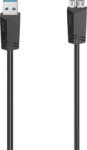 Hama Cablu USB A - micro USB B HAMA 200627, 1.5m, negru (4047443443823)