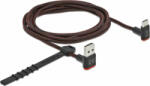 Delock Cablu easy-usb 2.0 la usb-c unghi sus/jos 2m textil, Delock 85278 (85278) - cel