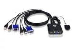 ATEN KVM Switch 2PC USB CS22U+Kábel (CS22U) - elvo