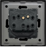 Luxion Buton de Sonerie Mecanic LUXION cu Rama din Sticla Negru (LX-MP008GF-B)